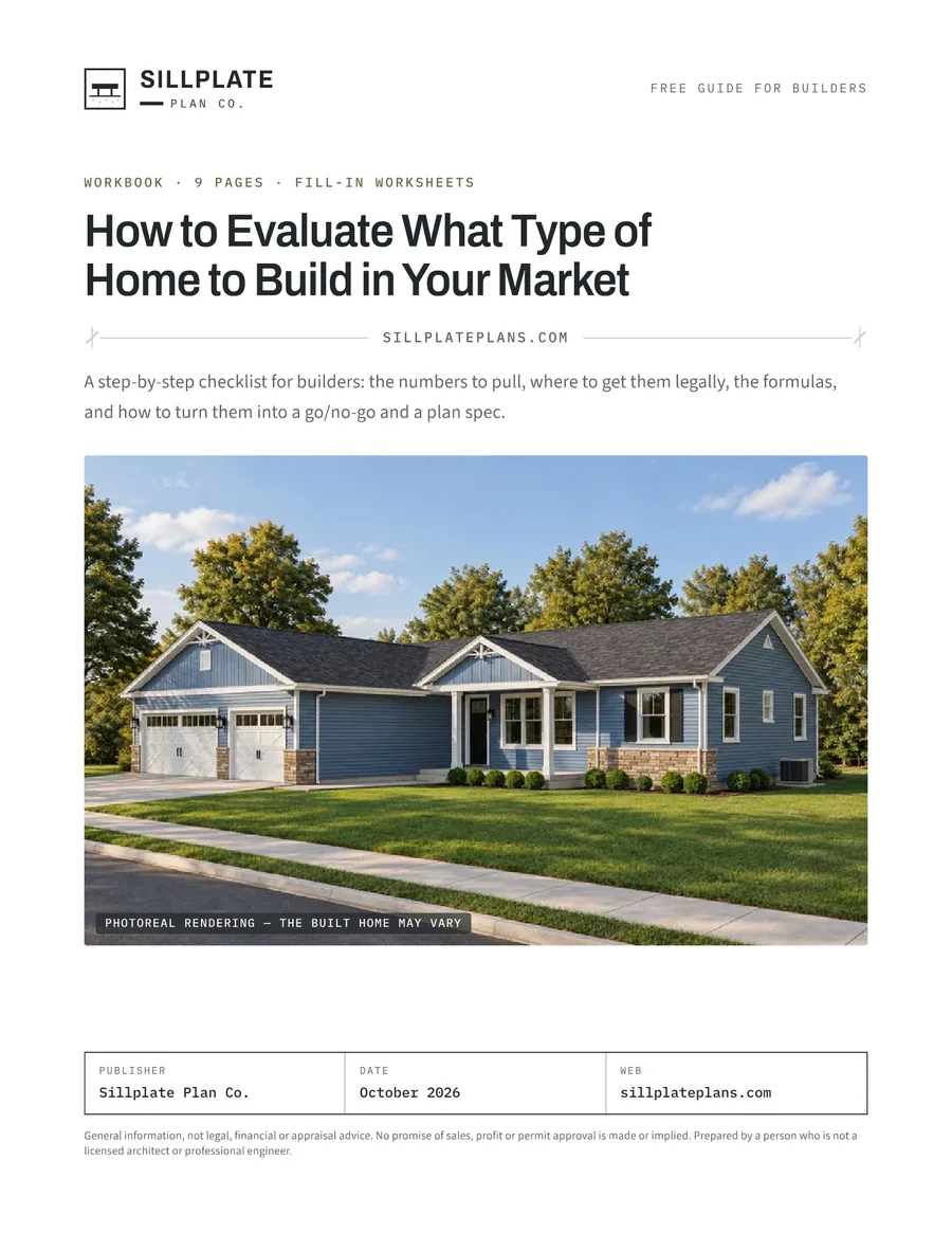 Cover of "How to Evaluate What Type of Home to Build in Your Market"